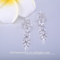 Flower shaped earrings from bali indonesia jewelry silver with zirconia